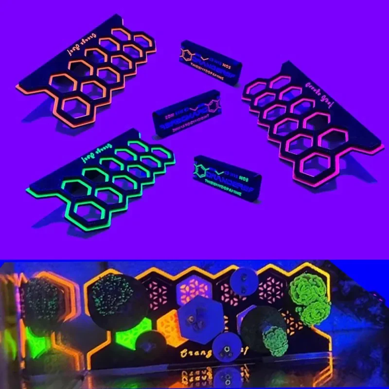 Coral Frag Plug - Soporte Magnético Fluorescente para Corales de