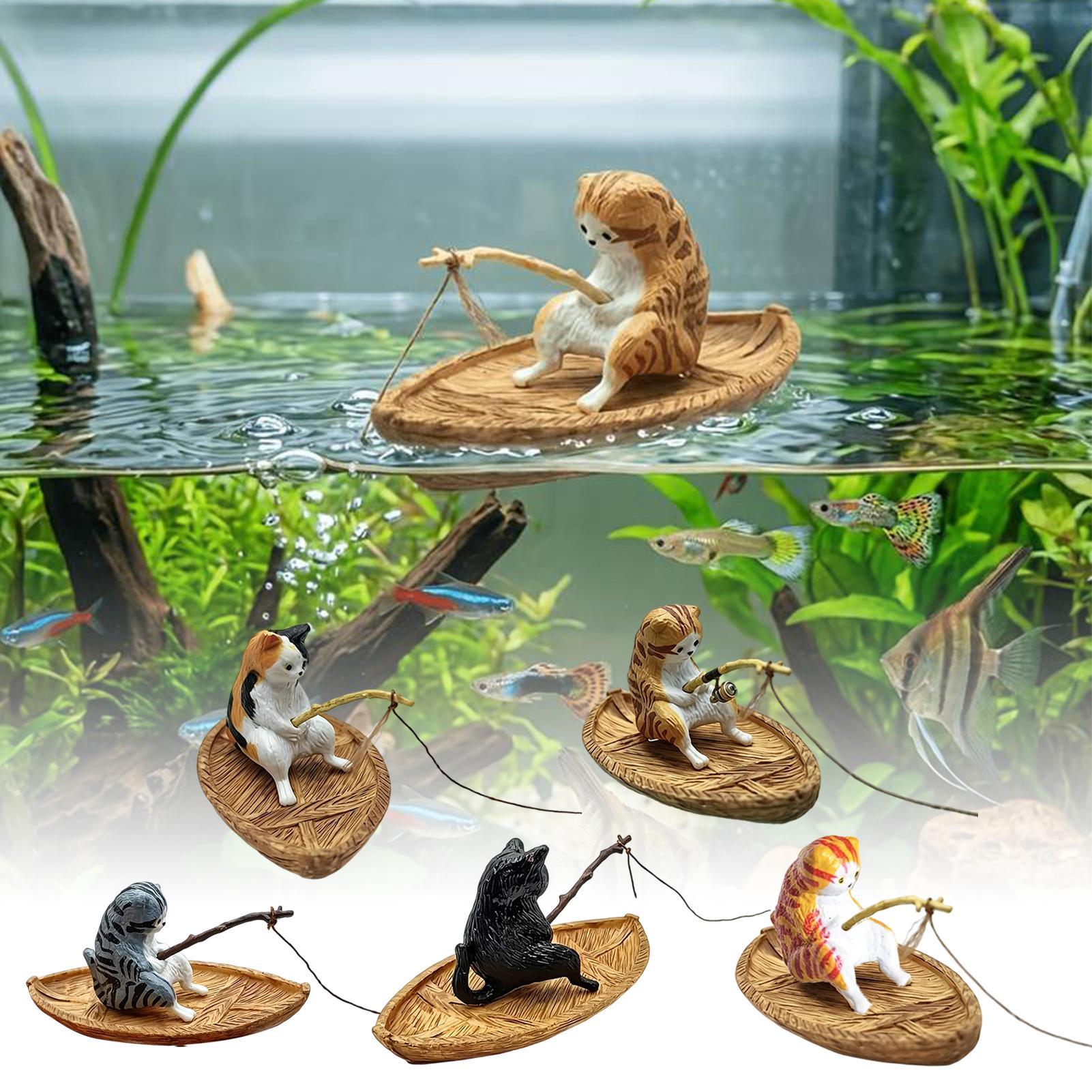 Aquarium Marineland - Adorno Creativo de Gato Pescador para