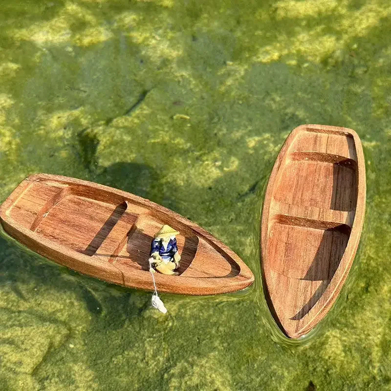 Aquarium Marineland - Barco de madera hecho a mano,