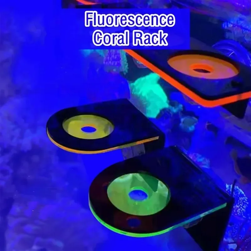 Marine Aquarium Reef - Soporte de Coral fluorescente acrílico para
